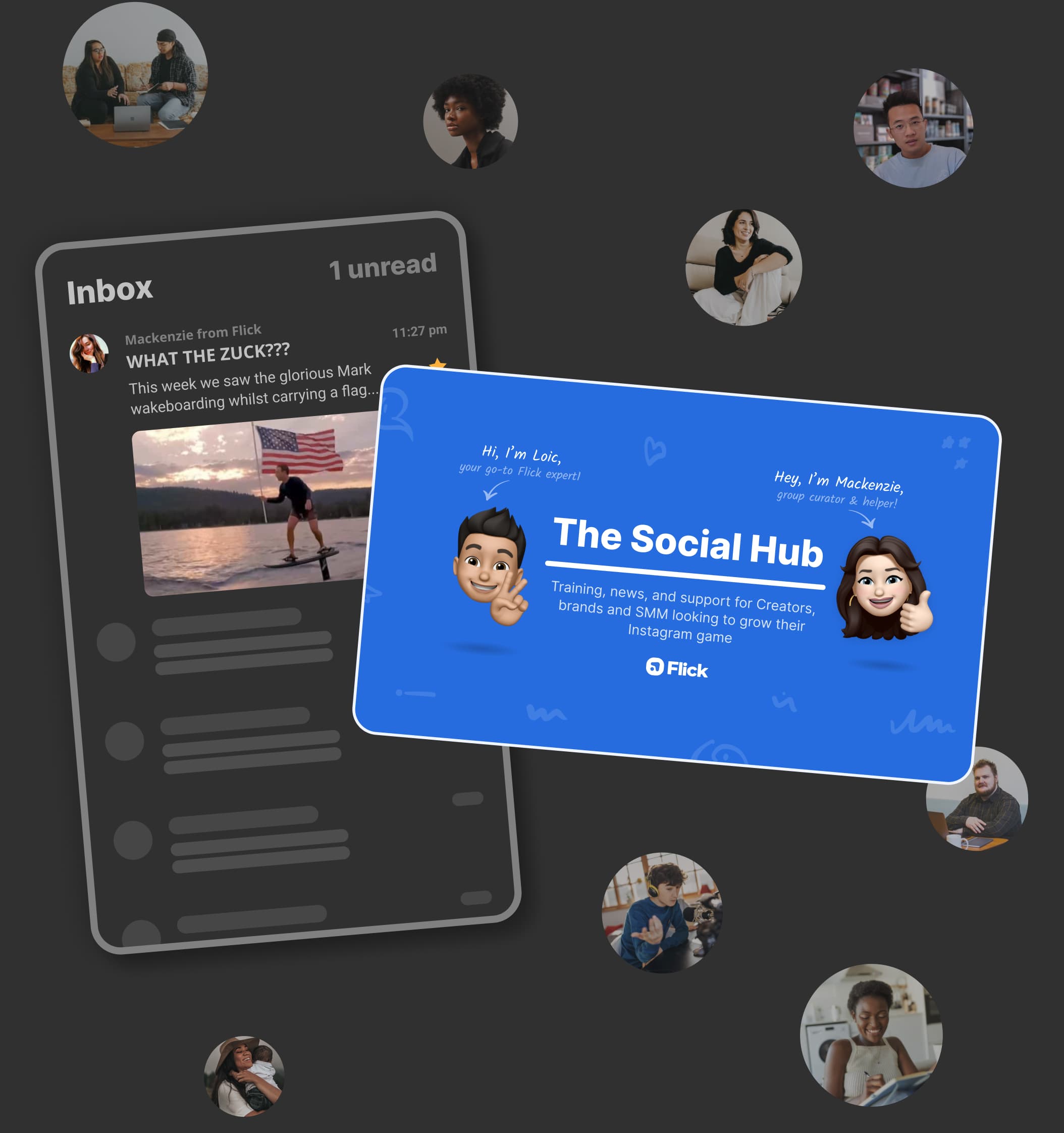 social media marketing newsletter and facebook group 